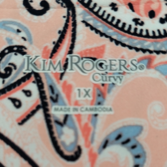 Kim Rogers Curvy Paisley Dress / Size 1X - Picture 5 of 7